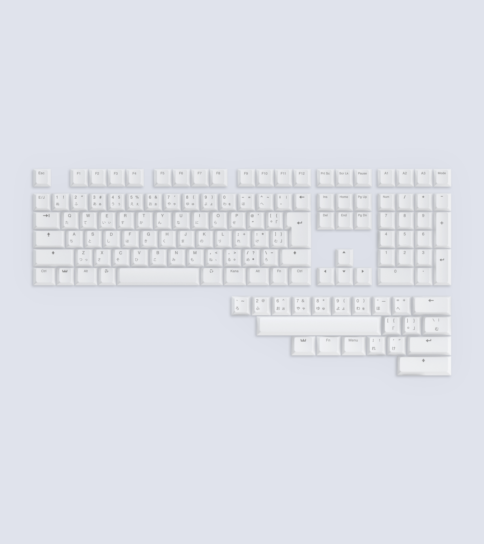Wooting Dye-sub PBT Cherry Profile Keycap Set With Kana (JIS + ANSI)