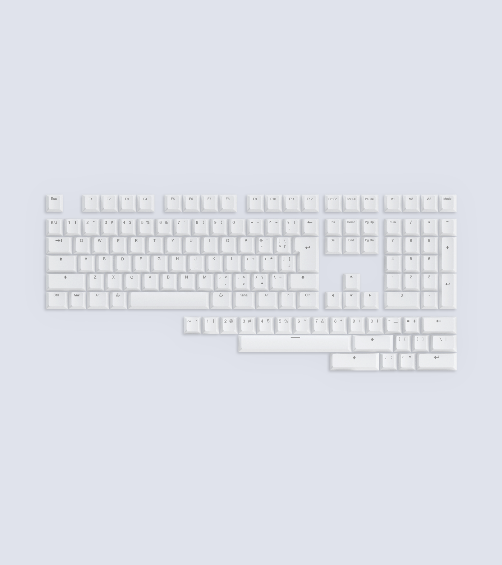 Wooting Dye-sub PBT Cherry Profile Keycap Set (JIS + ANSI)