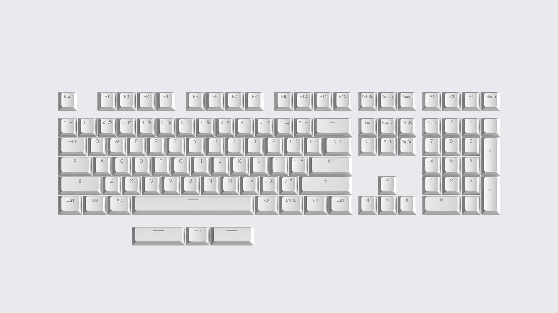 Wooting Double Shot Backlit PBT Keycap Set (Split Spacebar Included)
