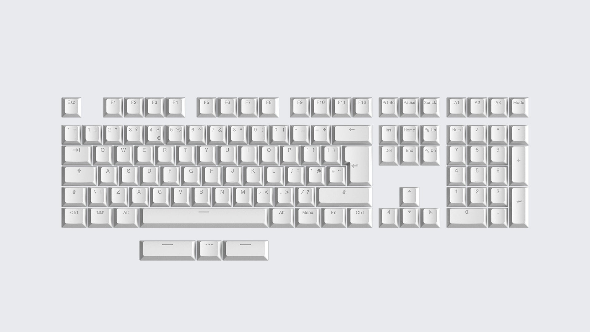 Wooting Double Shot Backlit PBT Keycap Set (Split Spacebar Included)